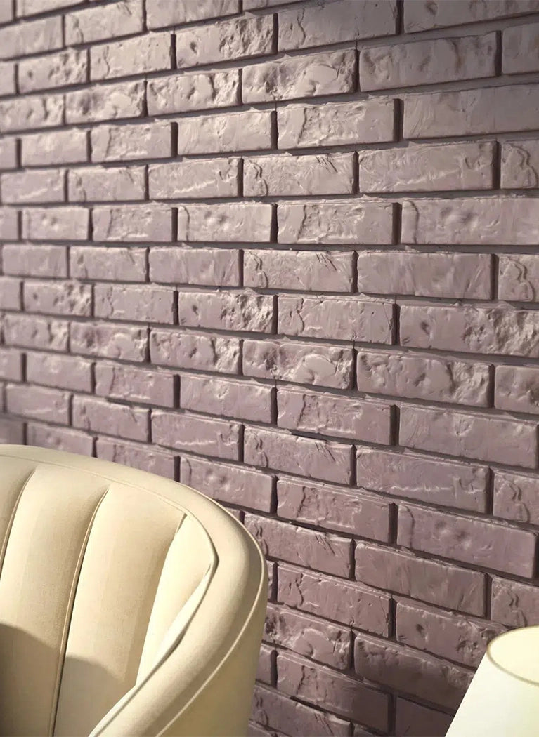BRICK 3D 3D Wall Art - Polystyrene Wall Panels 3D Decorative wall panels with a textured design enhance the minimalist, modern look of the space | DecorMania UK